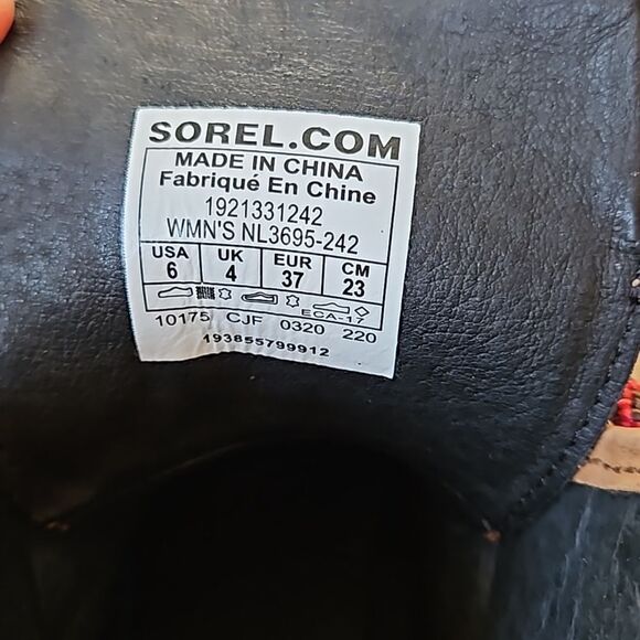 Sorel Women's Heeled Boots in Brown and Gray - Picture 4 of 6